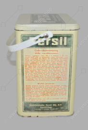 Boîte rectangulaire rétro-vintage de Persil pour détergent à action automatique, avec l'inscription : Lave tout !
