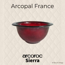 Arcoroc Sierra Soup bowl in ruby red