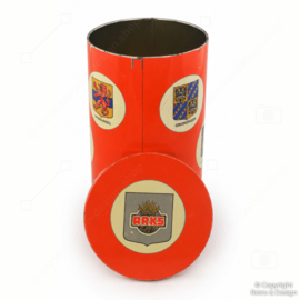 Boîte vintage ARKS pour biscottes – Orange – Armoiries des 11 provinces néerlandaises