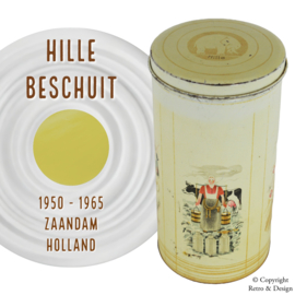 "Enchanting Vintage: Experience the Magic of this Hille's Rusk Tin!"