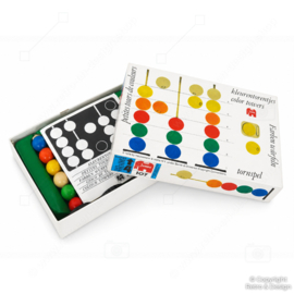 Vintage Jumbo Kleurentorentjes – Educatief Houten Kinderspel ca. 1970