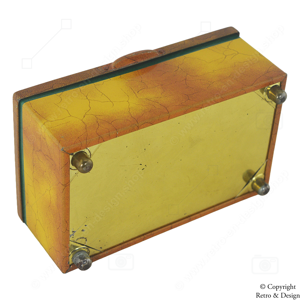 Lata vintage de té Pickwick (1930–1937) – Rara lata rectangular con ilustración de barco y casa de té