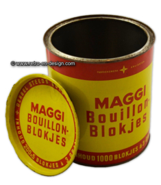 Große Vintage Blechdose für Maggi bouillon-blokjes, Brühwürfel