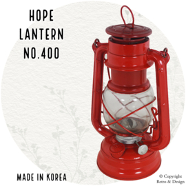 Vintage Hope Lantern N0. 400: Een Tijdloos Stukje Geschiedenis voor Buitenavonturen