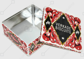 Rectangular vintage tin for mixed biscuits by Verkade