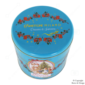 As Good As New: Italian Christmas Tin with Santa Claus & Winter Scene