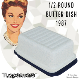 "Elegant Vintage Tupperware Butter Dish - Keep Butter Fresh with Style"