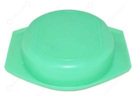 Vintage Tupperware grater or slicing dish in jade green with lid