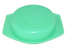 Râpe Tupperware vintage ou plat à émincer en vert jade avec couvercle