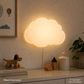 IKEA Drömsyn Wandleuchte – Wolkenform – Weiß – 2010er
