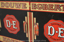 Large vintage shop tin with two doors by Douwe Egberts Coffee Tea, 1753