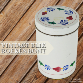 "Boîte de Rangement Vintage Boch Boerenbont - Un Morceau Intemporel d'Histoire"