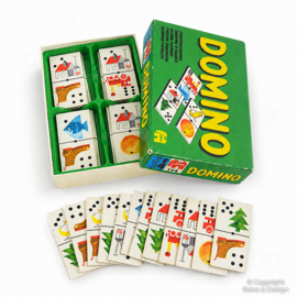 🧩 Domino d'images Vintage – Jumbo – 1976 – Jeu Enfant Éducatif