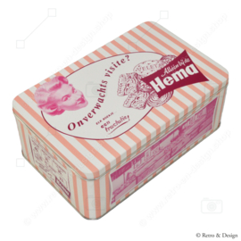Die Nostalgie von HEMA eingefangen in dieser wunderschönen rosa Retro-Keksdose!