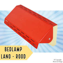 Vintage Wandlamp "Lano" - Retro Sfeer in Rood en Wit