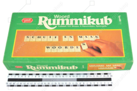Vintage Woord Rummikub, schuif en maak woorden