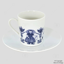 "Conjunto de Taza y Platillo "Leeuwezegel" - Spakenburg / Middelburg - ¡Una Pieza de la Historia Holandesa!