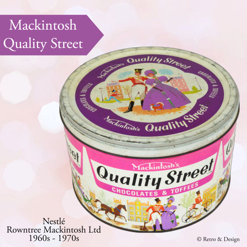 Vintage blikken snoeptrommel jaren 1960 - 1970 Mackintosh Quality Street