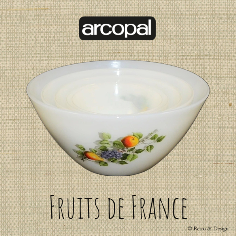 Arcopal Fruits de France set van vijf nestschalen