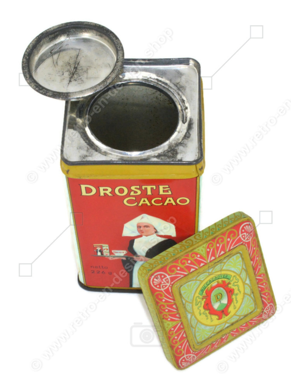 Vintage tin for Droste Cacao net 226 g