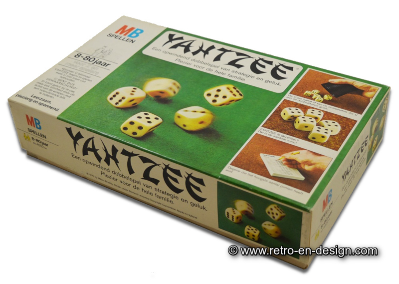 cursief optellen Illustreren Vintage Yahtzee dobbelspel van MB uit 1976 | A R C H I E F ! - ( sold out )  | Retro & Design - 2nd hand collectibles - Webshop voor Retro-Vintage  woonaccessoires