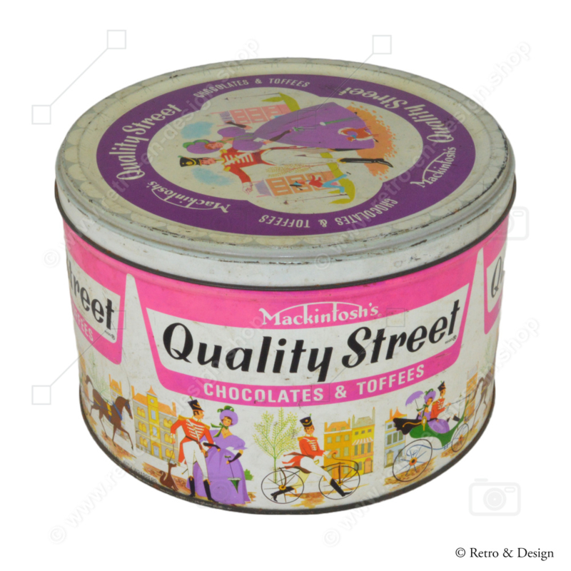 Vintage blikken snoeptrommel jaren 1960 - 1970 Mackintosh Quality Street