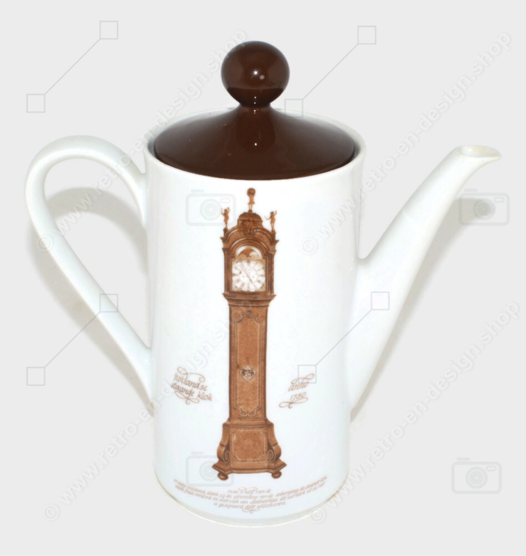 Porseleinen thee- of koffiekan van het Nutroma Klokkenservies door Mitterteich Porzellan
