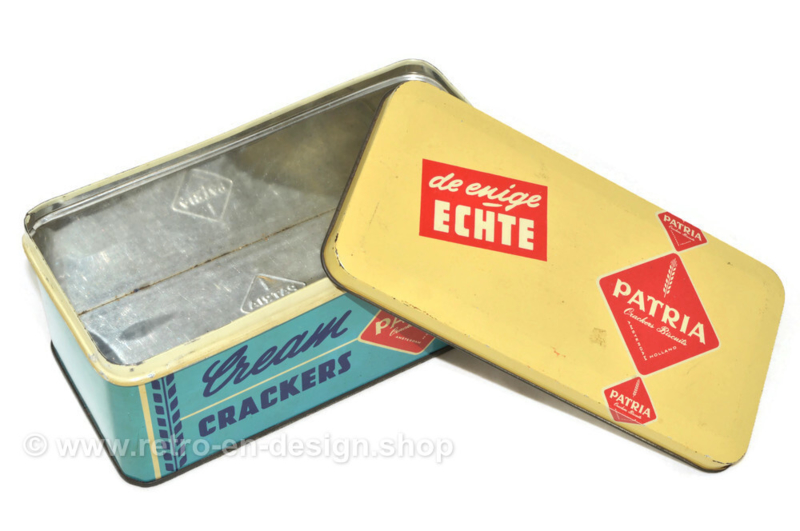 Vintage blik Patria cream crackers De enige echte