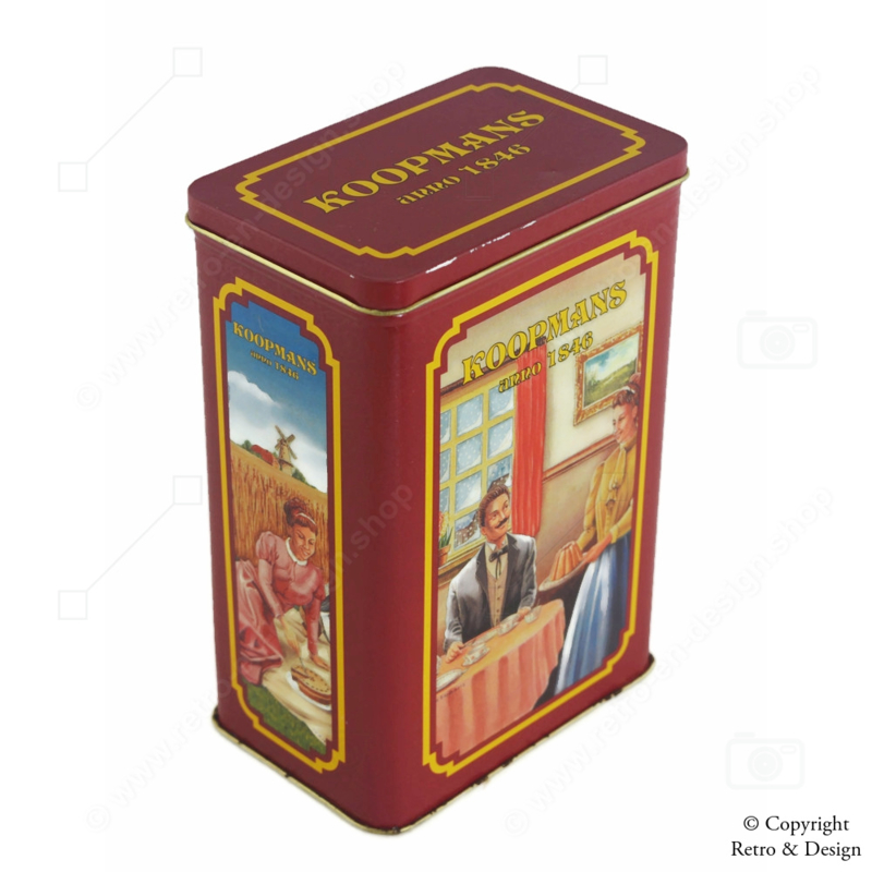 "The Taste of History: Koopmans Cake Mix Tin from the 1990s"