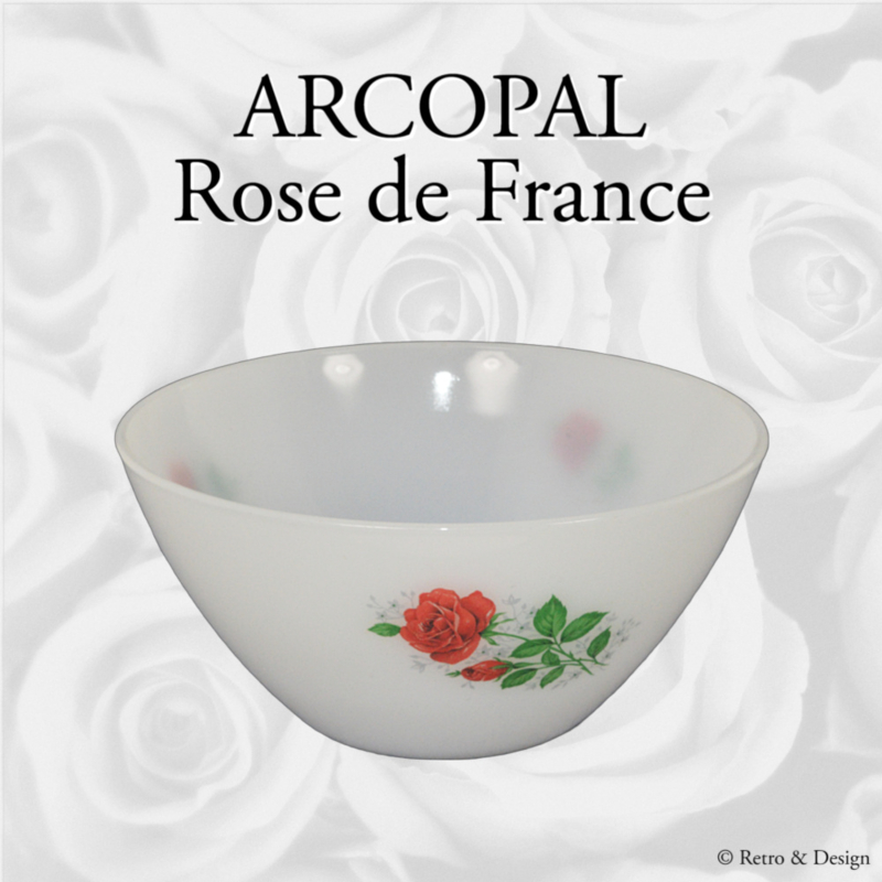 Arcopal schaal met decor 'Rose de France' Ø 17 cm