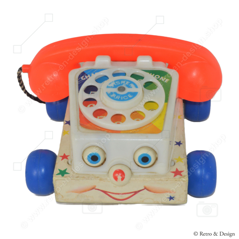 Le téléphone jouet "Chatter" de Fisher-Price Vintage 1961 original