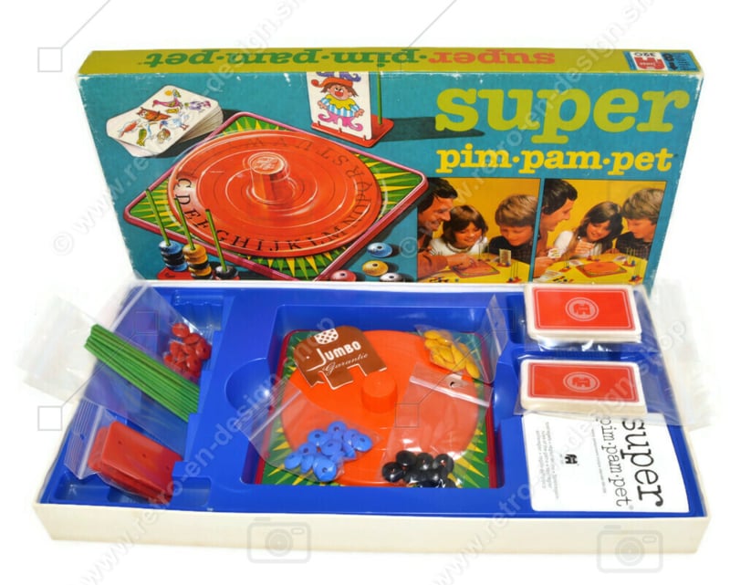 Super pim-pam-pet • Jumbo spellen • 1979