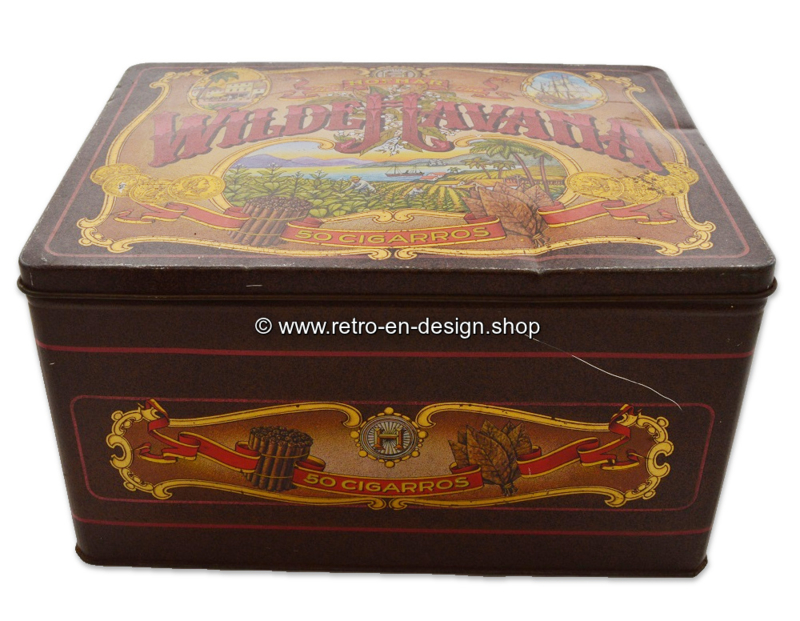 Beide Nylon Berg Grote vintage blikken sigarendoos van Hofnar voor Wilde Havana's | ARCHIEF  (uitverkocht) | Retro & Design - 2nd hand collectibles - Webshop voor  Retro-Vintage woonaccessoires