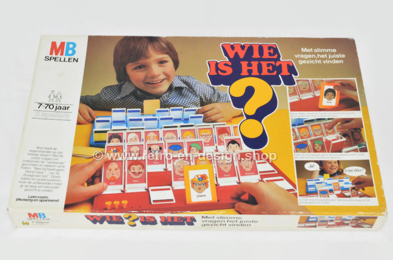 huurling duidelijk Uitrusten Vintage spel van MB "Wie is het?" uit 1981 | ARCHIEF (uitverkocht) | Retro  & Design - 2nd hand collectibles - Webshop voor Retro-Vintage  woonaccessoires