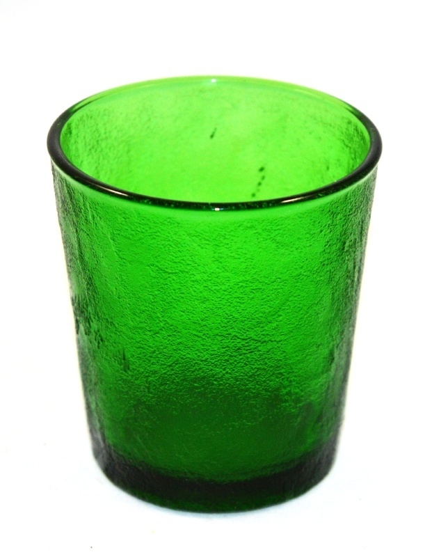 Arcoroc Sierra glassware, drinking glasses in green