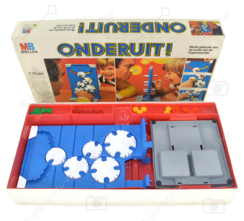 studie streep handicap Onderuit, een vintage spel van MB uit het jaar 1970 | VERKOCHT | Retro &  Design - 2nd hand collectibles - Webshop voor Retro-Vintage woonaccessoires