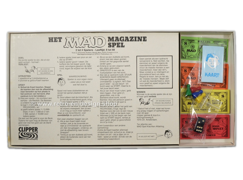 MAD Magazine spel 1979 A R C H I E F ! ( sold out ) | Retro & Design - 2nd hand collectibles - Webshop Retro-Vintage woonaccessoires