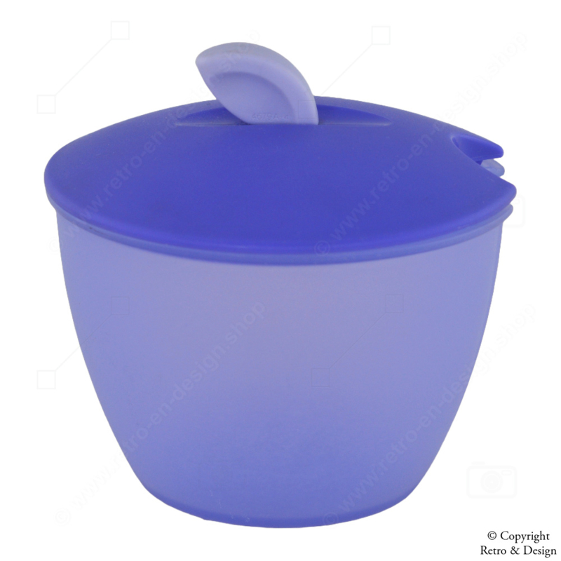 Vintage: Tupperware Moments sugar bowl in light purple-blue, VINTAGE  TUPPERWARE