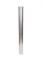 Enkelwandige gaspijp, ø80mm, L=100cm.