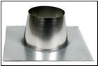 Dakplaat plat 0 - 10˚, ø 125mm.