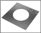 Brandseperatieplaat plat, Ø 125mm.