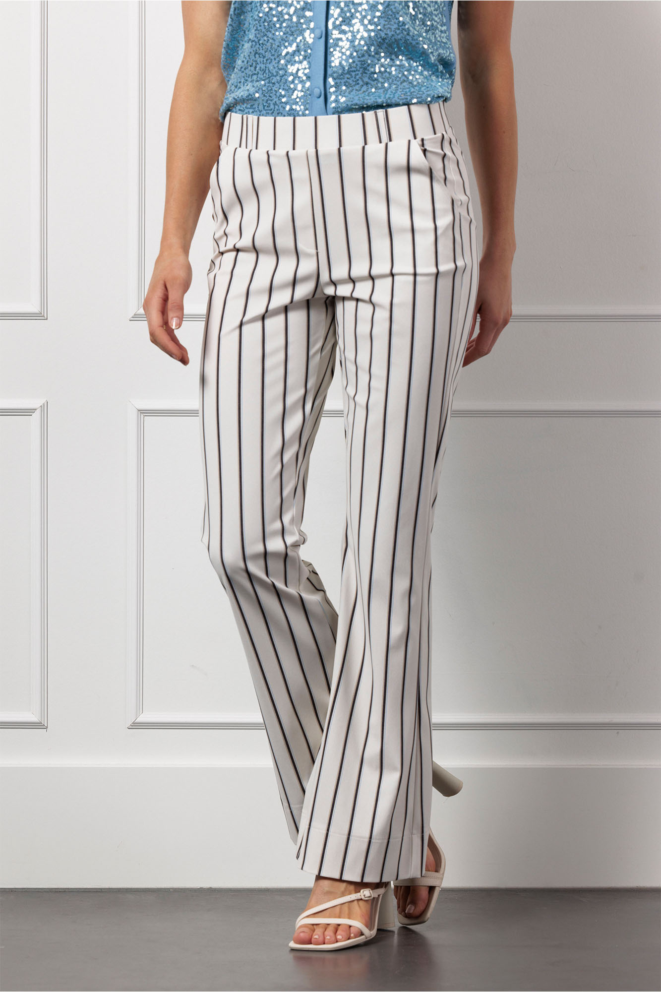 Flair stripe trousers