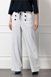 Lexie sailor bonded pinstripe trousers