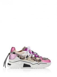 Jupiter leopard fuchsia / sand