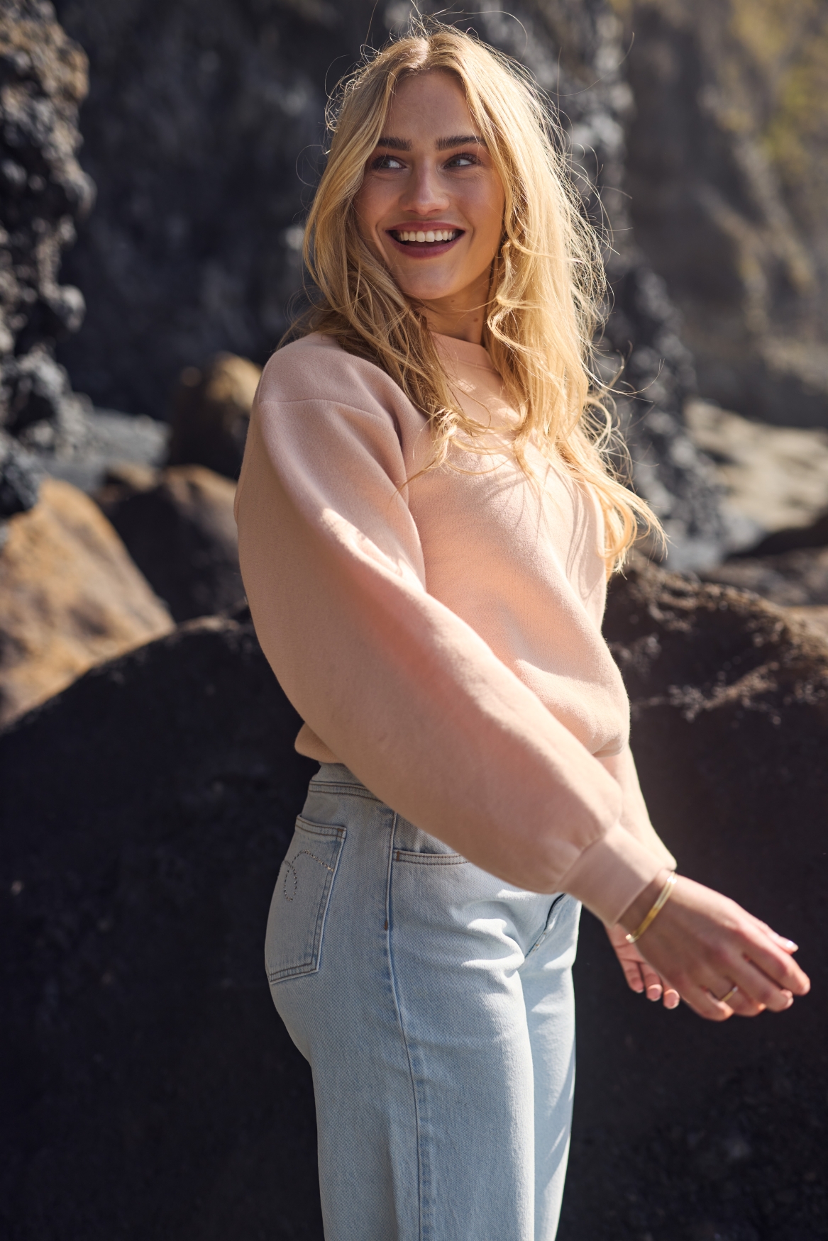 Amalia pullover dusty pink