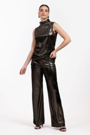 Marilon shiny velour trousers