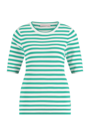 Luna ssl stripe pullover smaragd