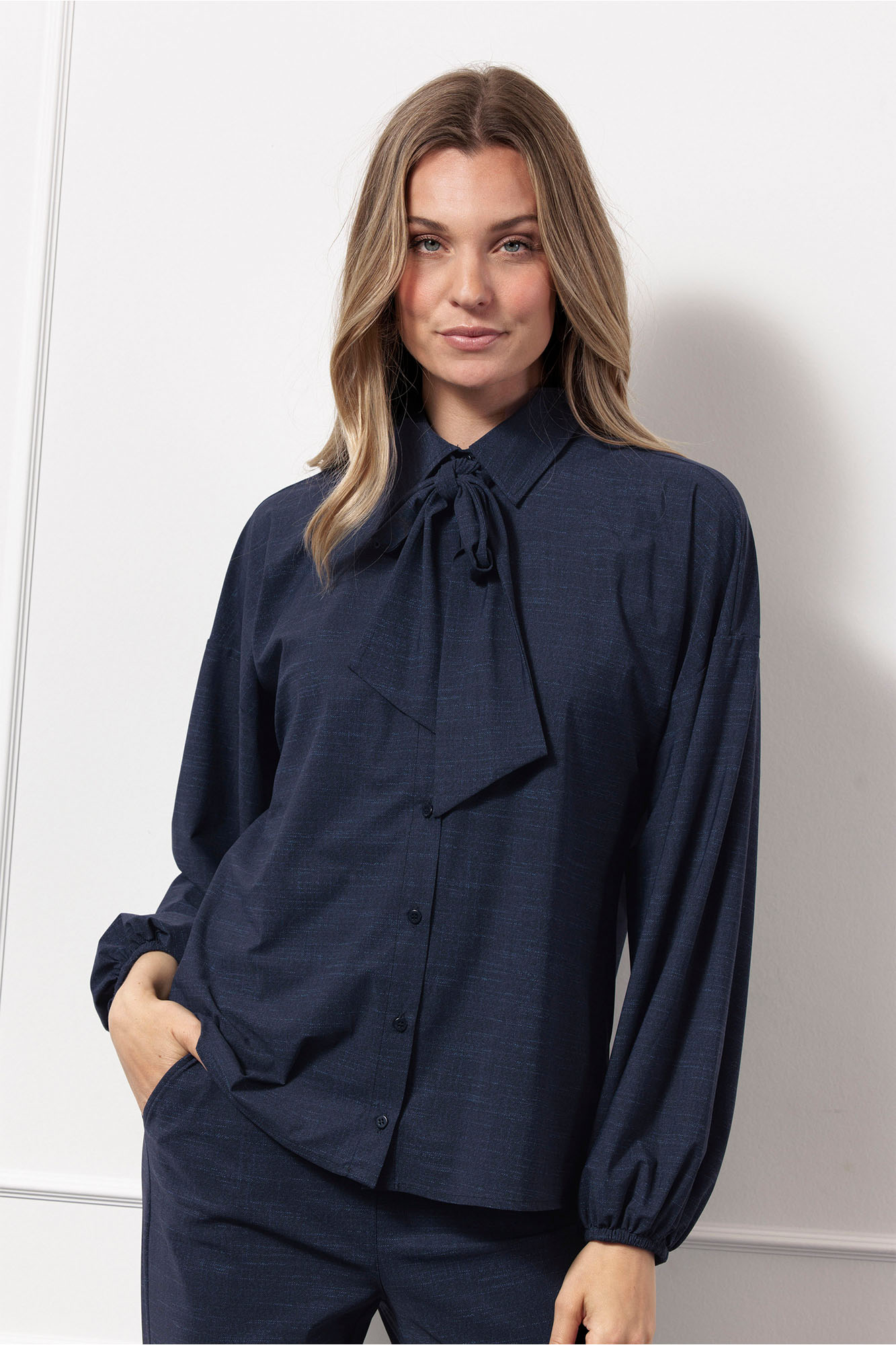 Maxine denim blouse