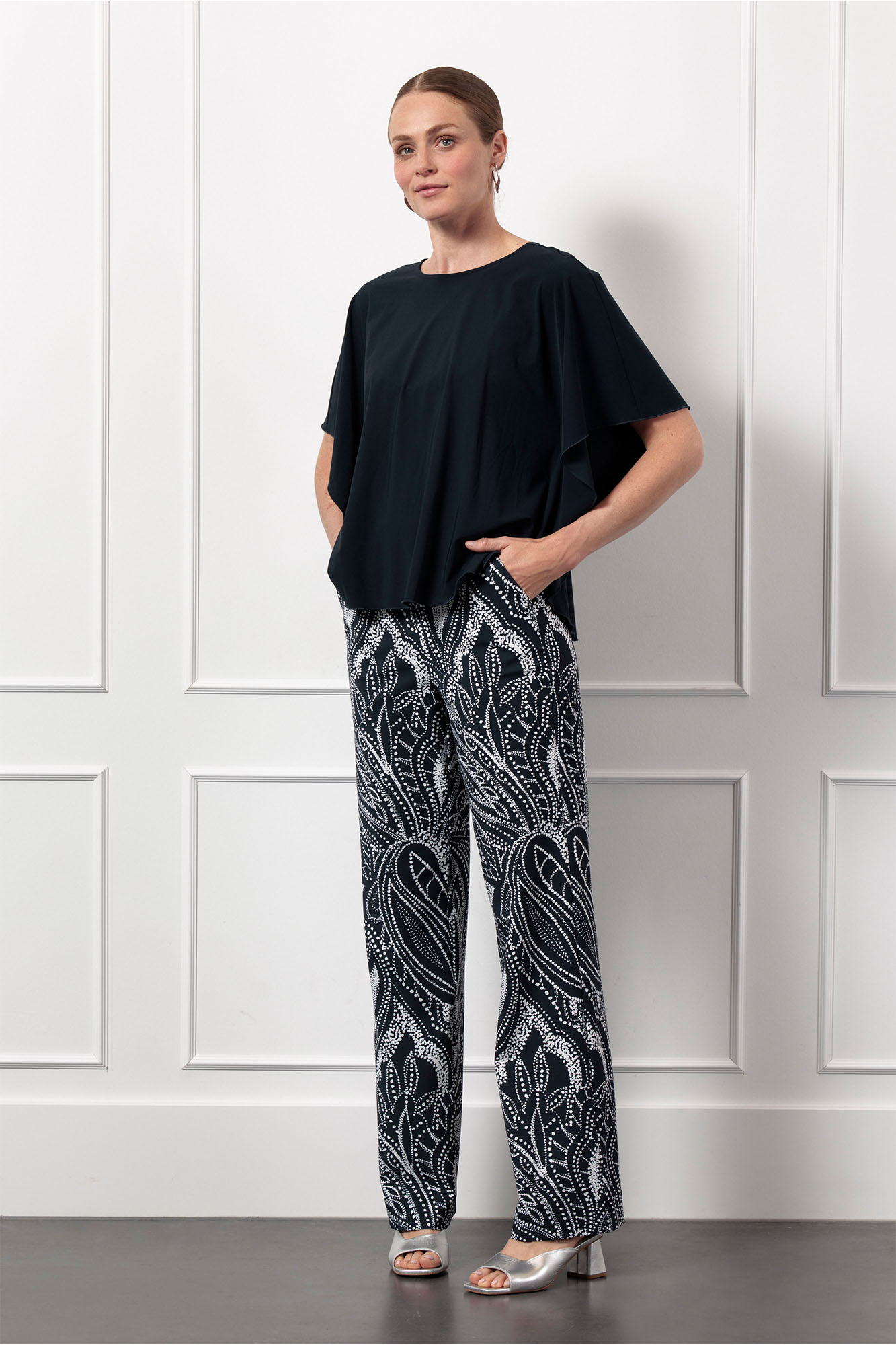 Marilon summer dot trousers