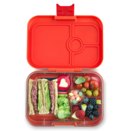 Yumbox saffron oranje, panino 4 vakken